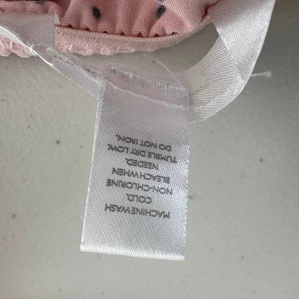 Polka Dot Babydoll Pajama Set Sz L Pink Lace Trim Coquette Balletcore Sleepwear‎